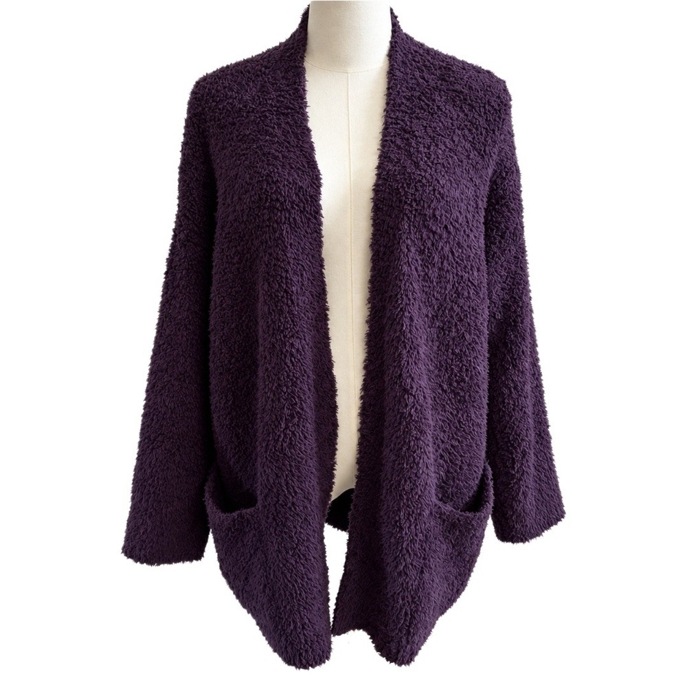Barefoot Dreams CozyChic Open Oversized So Cal Cardigan L/XL Lounge Cozy Winter